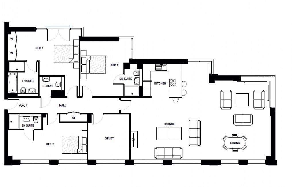 Floorplan for Water Street, Birmingham