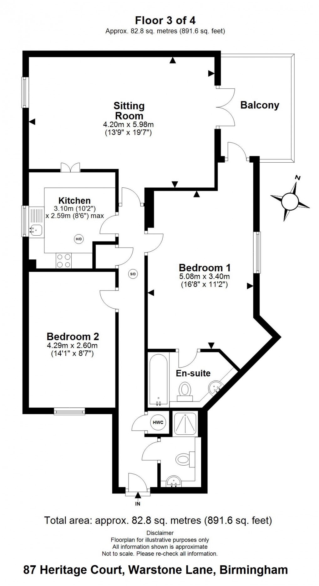 Floorplan for Warstone Lane, Birmingham