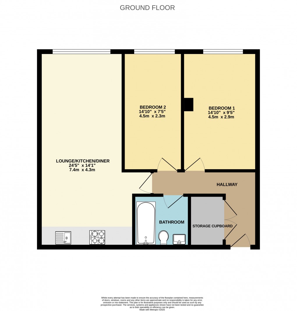 Floorplan for Pope Street, Birmingham