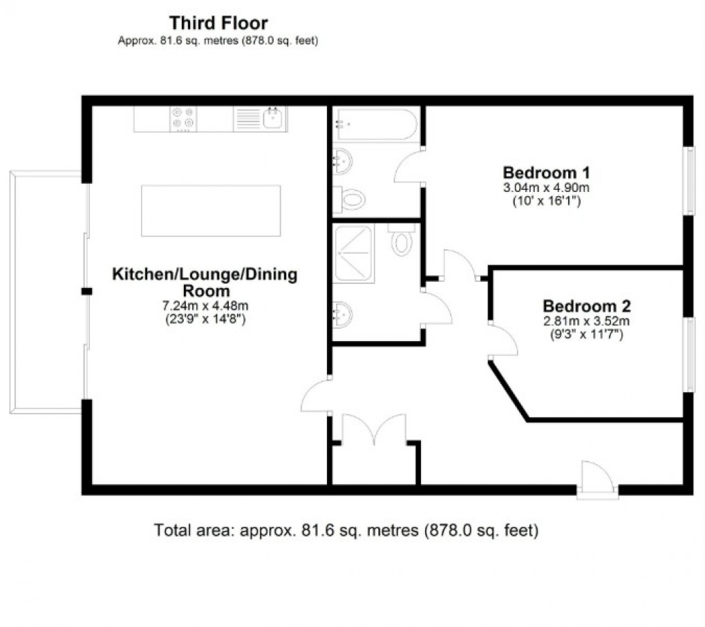 Floorplan for Fleet Street, Birmingham, West Midlands