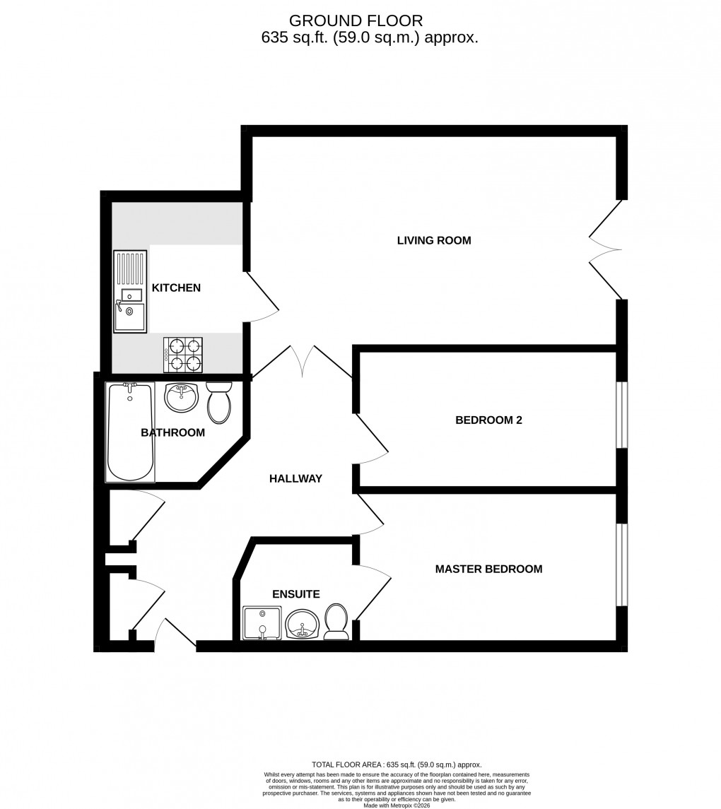 Floorplan for George Street, Birmingham