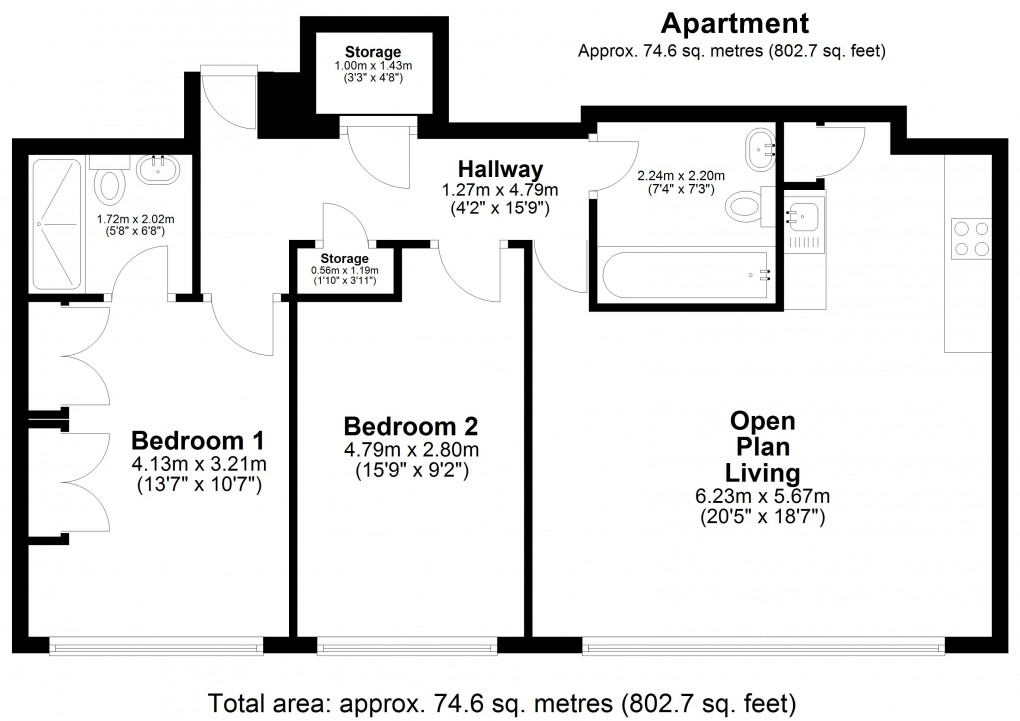 Floorplan for Paradise Street, Birmingham